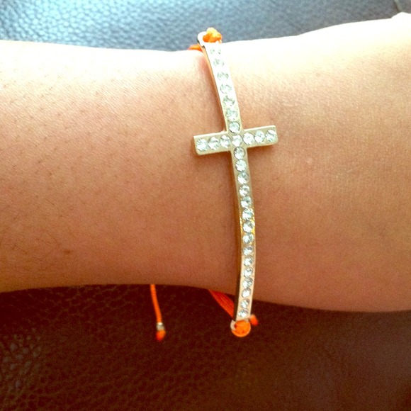 Crystal Cross Bracelet