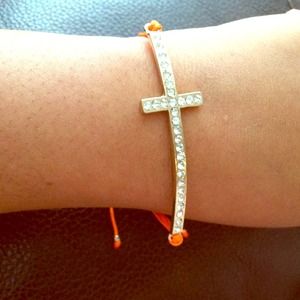 Crystal Cross Bracelet
