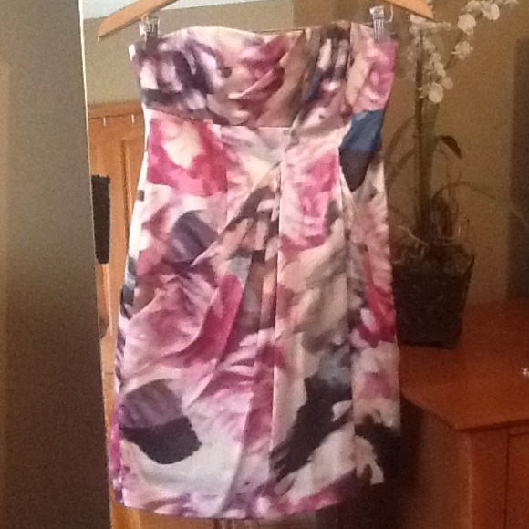 Strapless Karen Millen evening dress.
