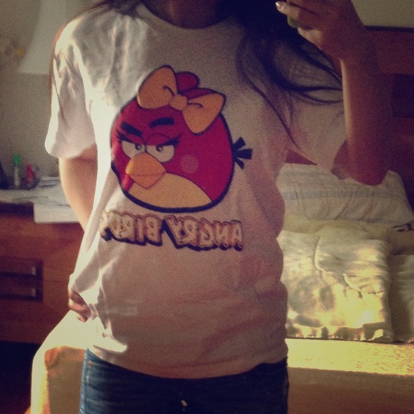 🚫Traded- Funny Angry Birds T-shirt
