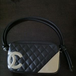 Chanel Quilted Cambon Ligne Bag Pouchette Handbag