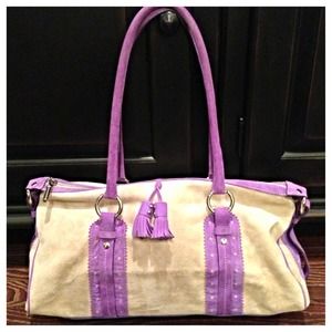 HOLD until 6-29-13. Authentic Burberry suede bag