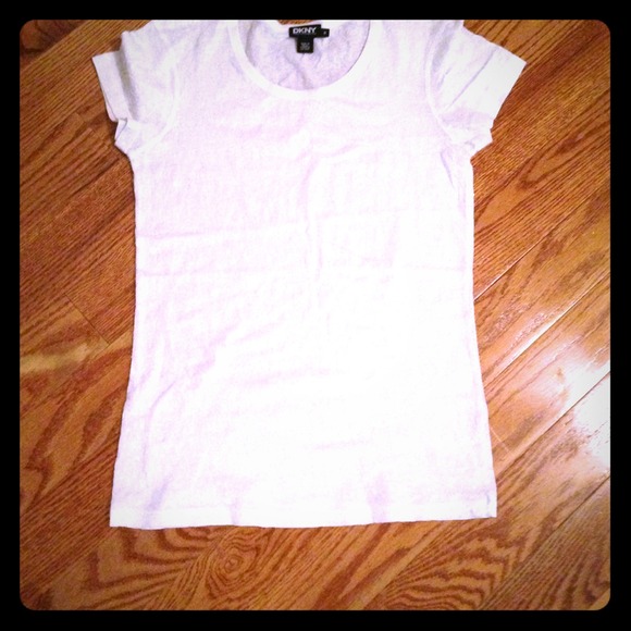 Dkny size med sparkle white top