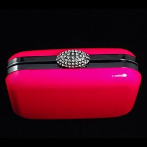 Pretty In Pink Diamond Pendant Clutch