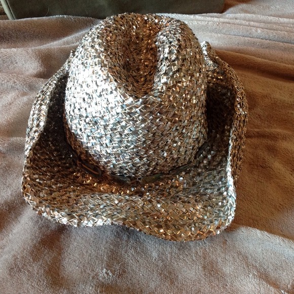 Authentic Kokin Gold/Bronze Cowboy Hat, Shell Trim