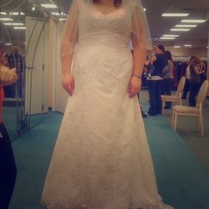 Plus size wedding dress