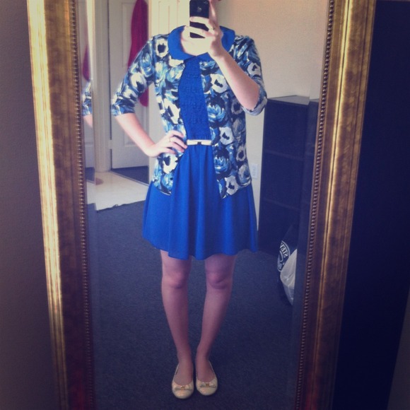 NWOT Delia's Peter Pan Collar Open Back Dress 5/6