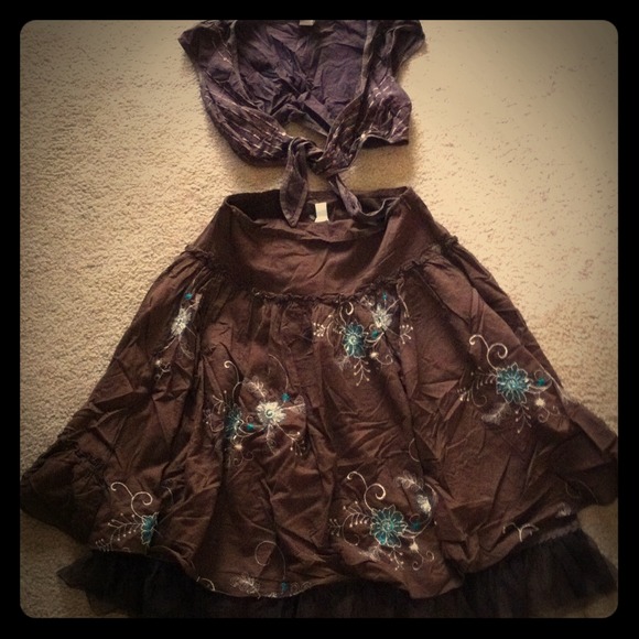 Cute girly skirt and tank cover