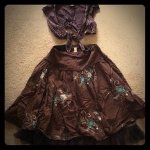 Cute girly skirt and tank cover