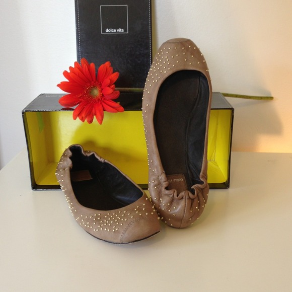 Dolce Vita Shoes - Dolce Vita gold studded Ballet Flats, Worn Once! 8