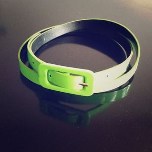 LimeGreen Skinny Belt