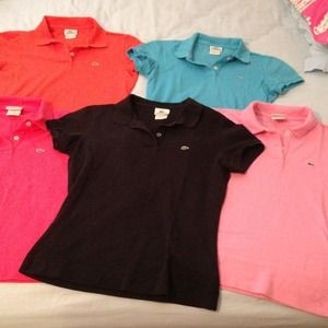 ✨REDUCED✨Lacoste polos in all different colors!