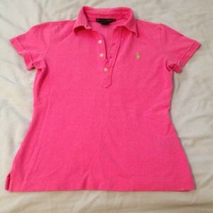 ✨REDUCED✨Ralph Lauren pink v-neck polo