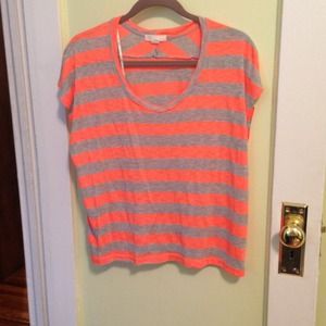 Striped neon grey shirt from Forever 21