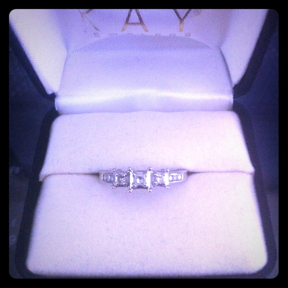 14k WG engagement ring (past future present)