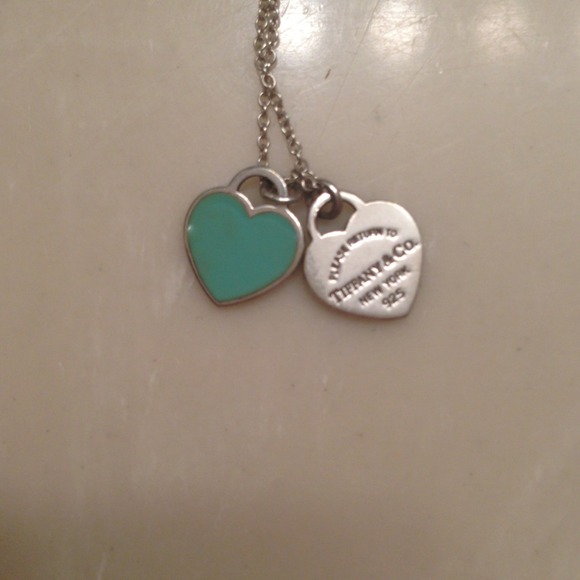 ❤SOLD❤ Tiffany's Double Heart Pendant Necklace