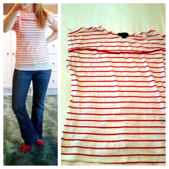 Nautical red stripe tee - Picture 2 of 3
