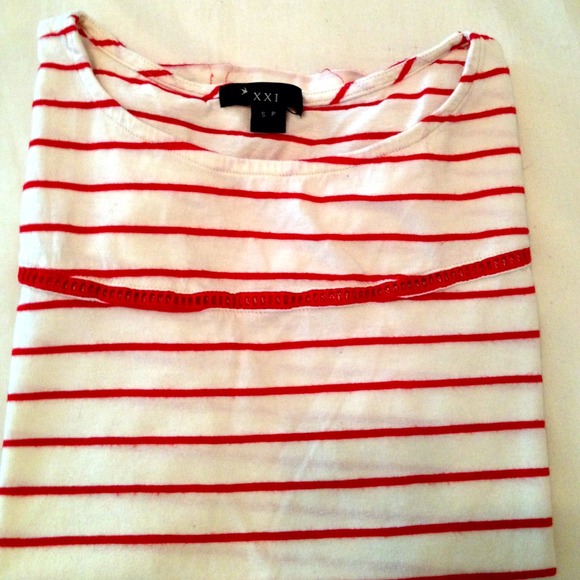 Nautical red stripe tee - Picture 3 of 3