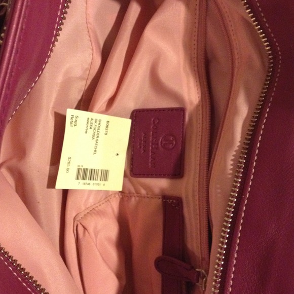 Authentic LIKE NEW Fuchsia Cole Haan Alexa Satchel - Picture 4 of 8