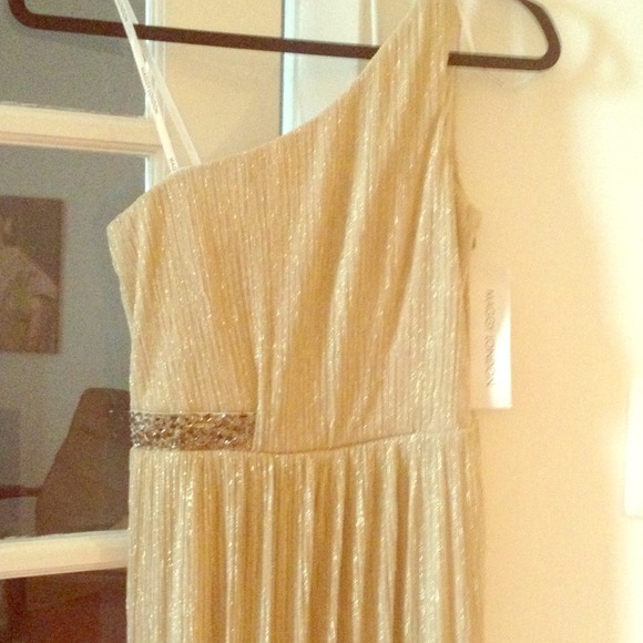 Gold cocktail dress from Nordstrom, brand new