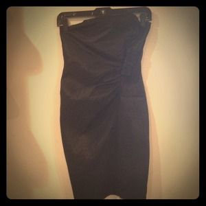 Simple black semi formal dress