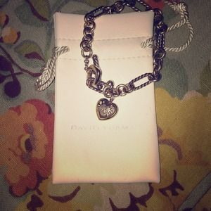 David Yurman Cable Heart charm bracelet