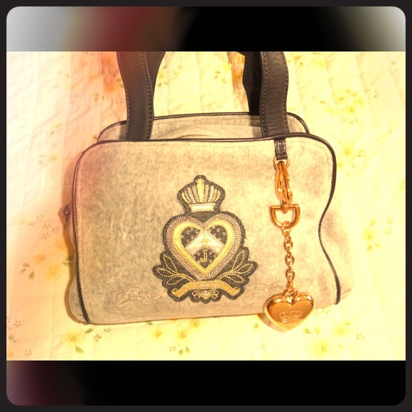 Juicy Couture Handbags - Juicy couture, grey velour tote