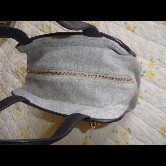 Juicy couture, grey velour tote - Picture 3 of 4