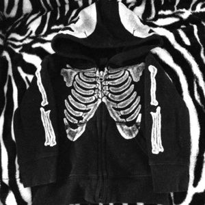 Gap glow in the dark skeleton hoodie