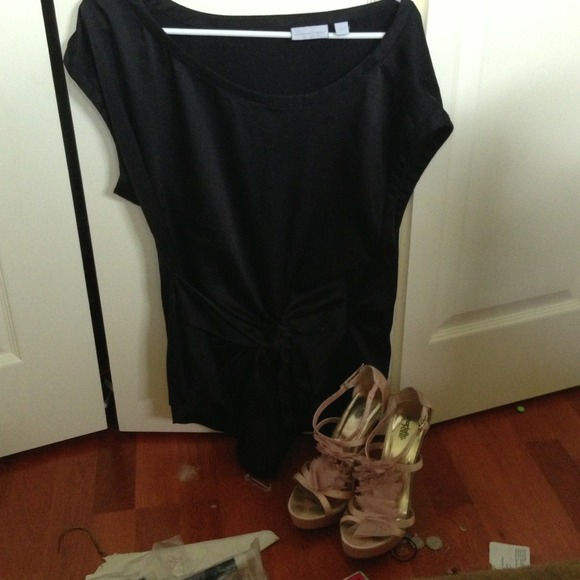 Silk black blouse