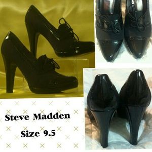 NEW- Steve Madden Black Relly Heel