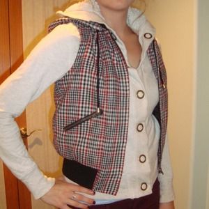 🔶REDUCED🔶.Forever 21 Plaid Vest Coat.