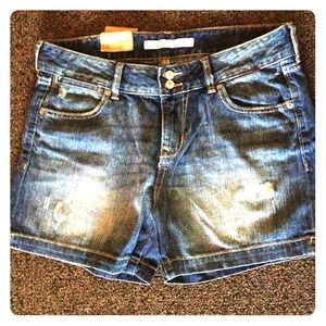 Denim shorts