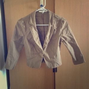 Tan half jacket/blazer