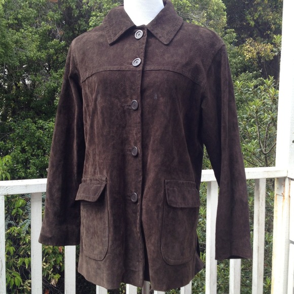 Brown suede jacket. So versatile and great deal!