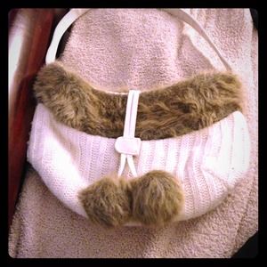 Cute fuzzy purse