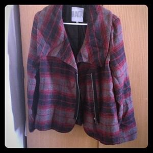 Red and black plaid jacket