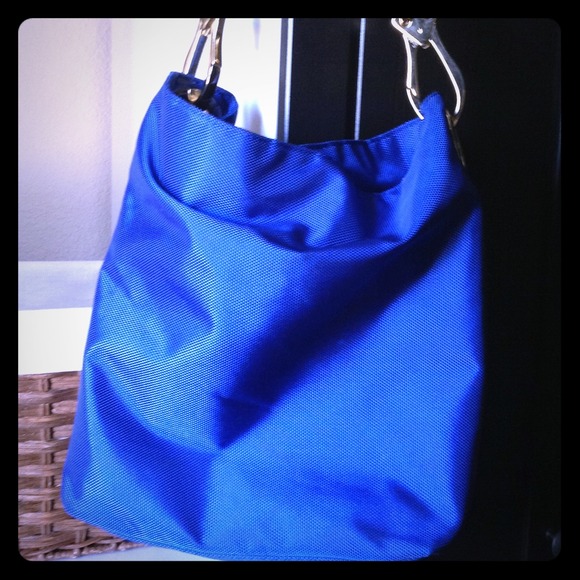 JPK Paris nylon bucket tote in blue - Picture 1 of 3