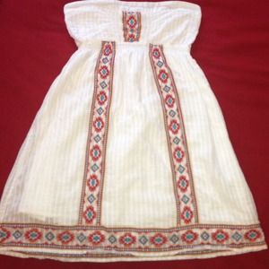 Summer strapless dress