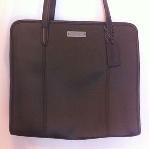Coach grey shoulder bag