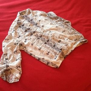 Snakeskin color top