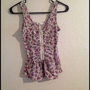 Floral Clasp Tank Top