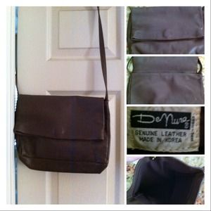 Vintage genuine leather De Nure fold over purse