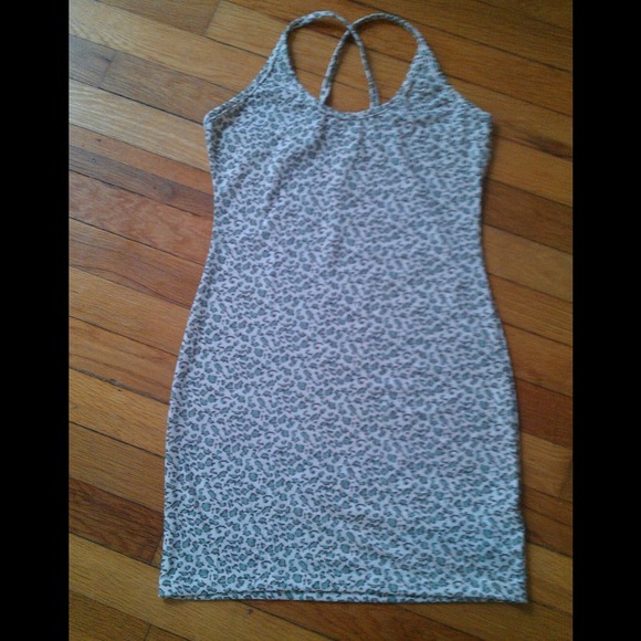A leopard mini dress