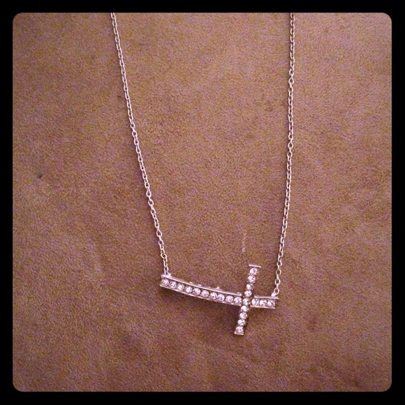 Old Navy Sideways cross necklace