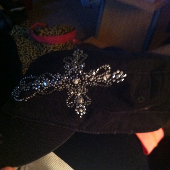 TRADED🚫Bling military style hat