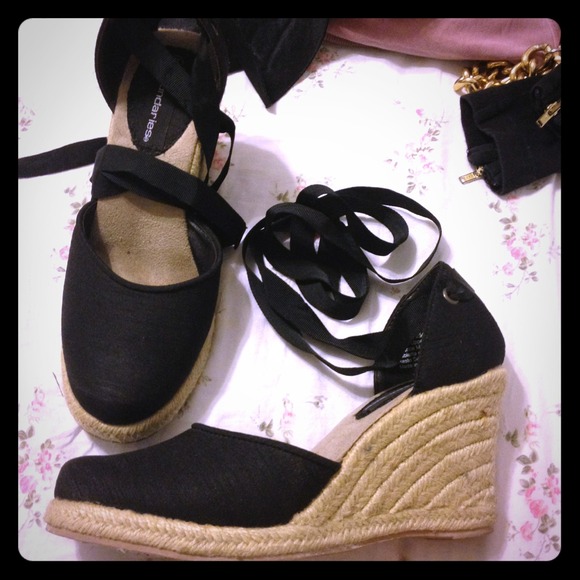 Ankle ribbon wedges from target