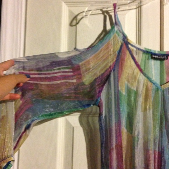 ✨Colorful sheer top✨ - Picture 3 of 4