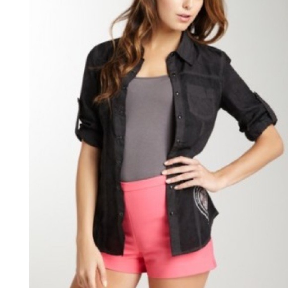 SOLD Affliction sinful button shirt