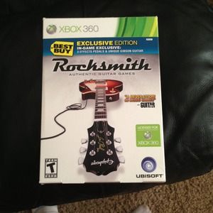 On hold! Rock smith authentic guitar game for  360